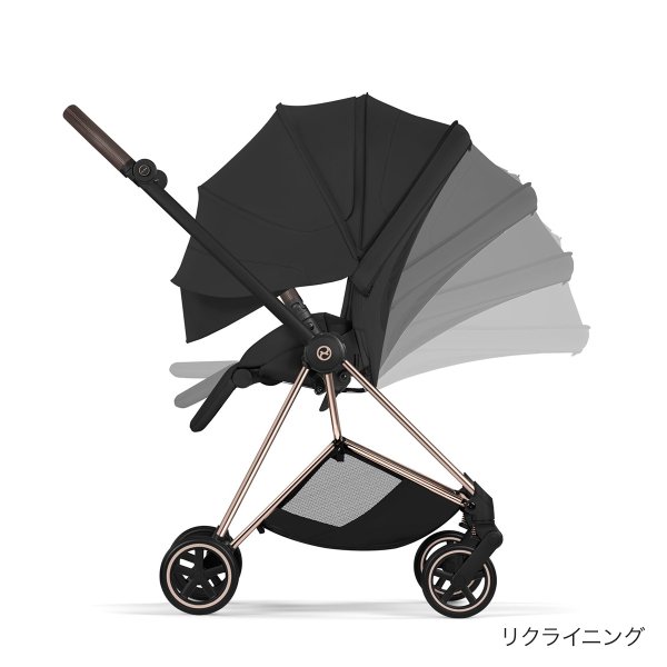 画像4: 【5月28日(木)より順次発送】【新製品】サイベックス ミオス スタイル ベビーカー ローズゴールドフレーム / セピアブラック cybex MIOS (4)