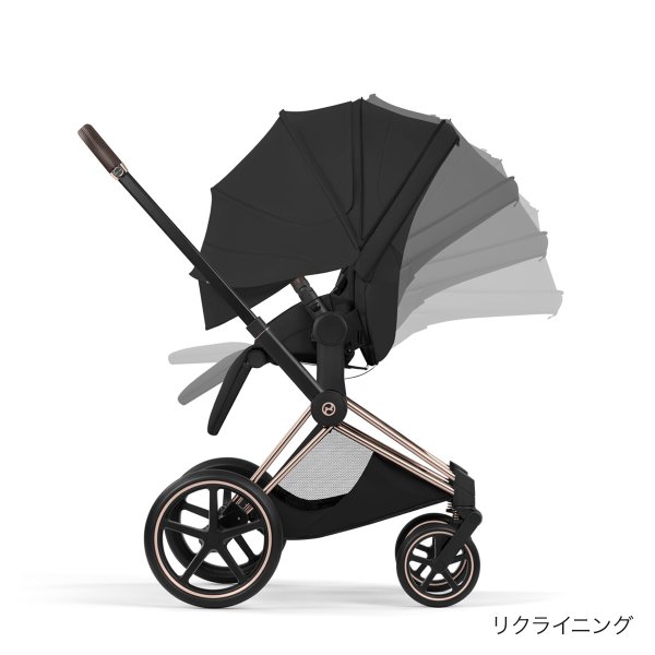 画像6: 【6月5日(金)より順次発送】【新商品】サイベックス プリアム スタイル ベビーカー ローズゴールドフレーム / セピアブラック cybex PRIAM (6)
