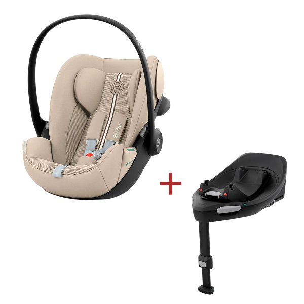画像1: 【2点セット】サイベックス クラウドG3 アイサイズ +ISOFIXベースセット/アーモンドベージュプラス cybex CloudG3 i-size (1)