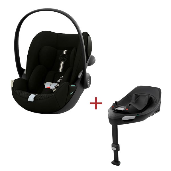 画像1: 【2点セット】サイベックス クラウドG3 アイサイズ +ISOFIXベースセット/ムーンブラックプラス cybex CloudG3 i-size (1)