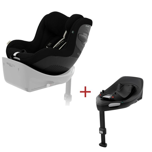 画像1: 【2点セット】サイベックス シローナG3 アイサイズ+ISOFIXベースセット/ ムーンブラックプラス  cybex Sirona G3 I-SIZE (1)