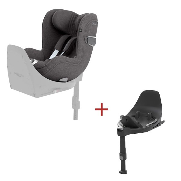 画像1: 【2点セット】サイベックス シローナT アイサイズ+ISOFIXベースセット/ ミラージュグレープラス cybex Sirona T I-SIZE (1)