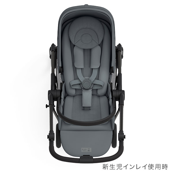 【2月上旬頃より順次発送】サイベックス メリオ リニューアルモデル カーボンフレーム ベビーカー / モニュメントグレー cybex MELIO  CARBON