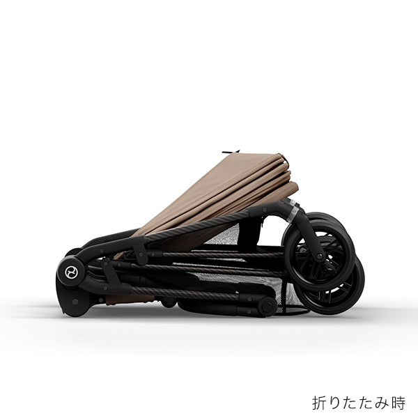 【2023年モデル】サイベックス メリオ カーボンフレーム ベビーカー / シーシェルベージュ cybex MELIO CARBON