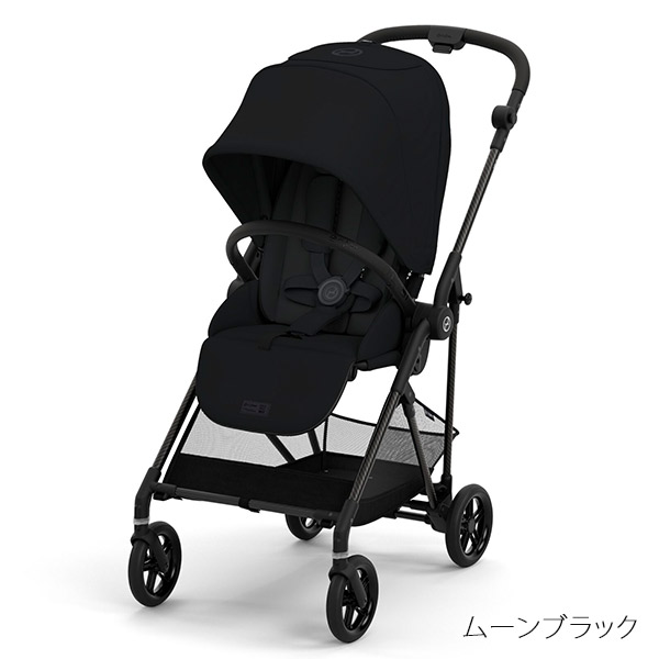 【2点セット】サイベックス メリオ 2023 年モデル ＋ レインカバー セット / ムーンブラック cybex MELIO JP 2023