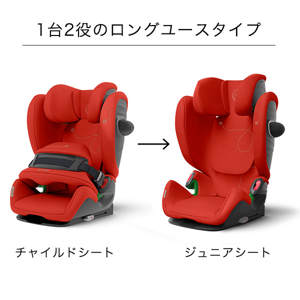 サイベックス パラスG アイサイズ ハイビスカスレッド cybex Pallas G i-SIZE