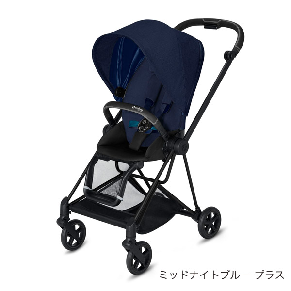 サイベックス new ミオス ベビーカー マットブラックフレーム シートパック / ミッドナイトブループラス