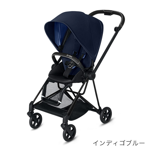 サイベックス new ミオス ベビーカー マットブラックフレーム シートパック / インディゴブルー