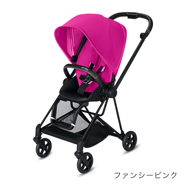 サイベックス new ミオス ベビーカー マットブラックフレーム シートパック / ファンシーピンク