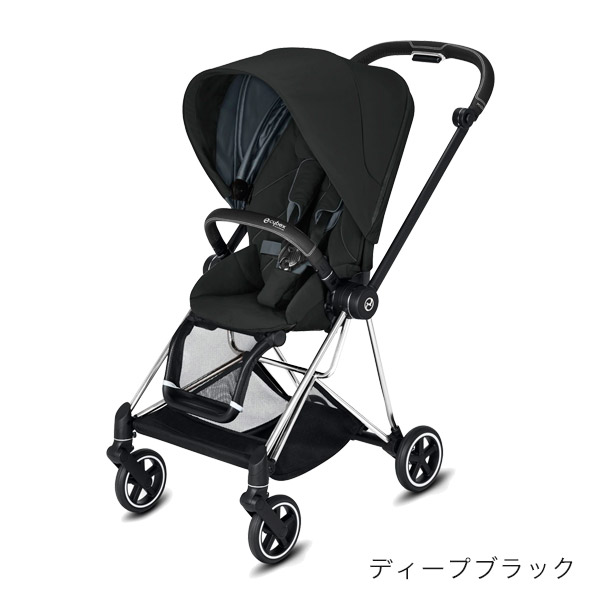 サイベックス new ミオス ベビーカー クロームフレーム シートパック / ディープブラック