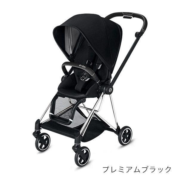 サイベックス new ミオス ベビーカー クロームフレーム シートパック / プレミアムブラック
